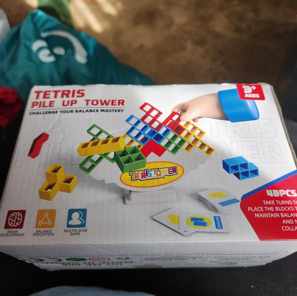 Tetris Pile Up Tower Game 48 pieces